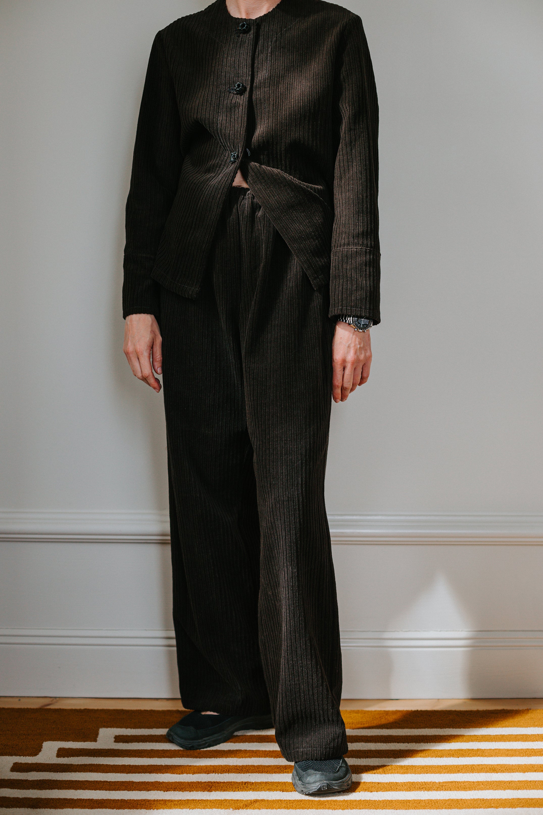 row trousers corduroy
