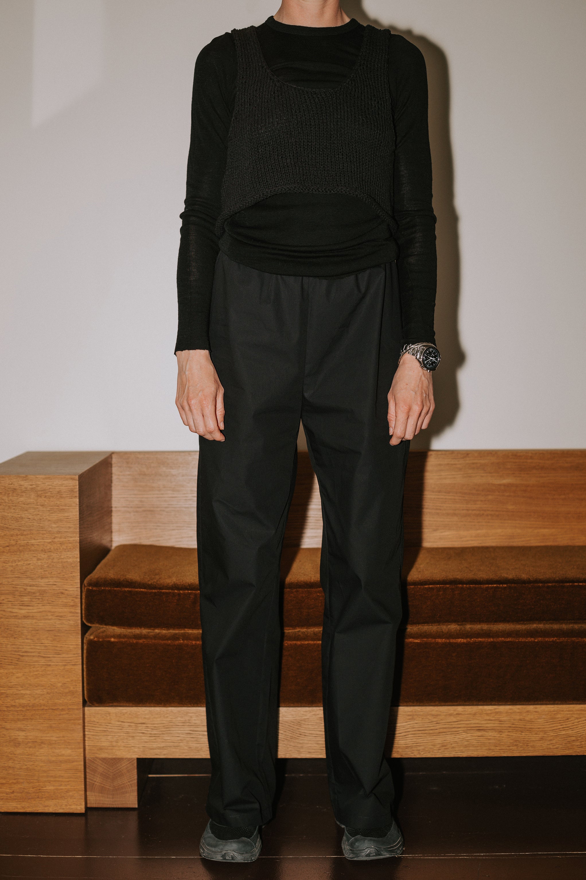 row trousers paper cotton