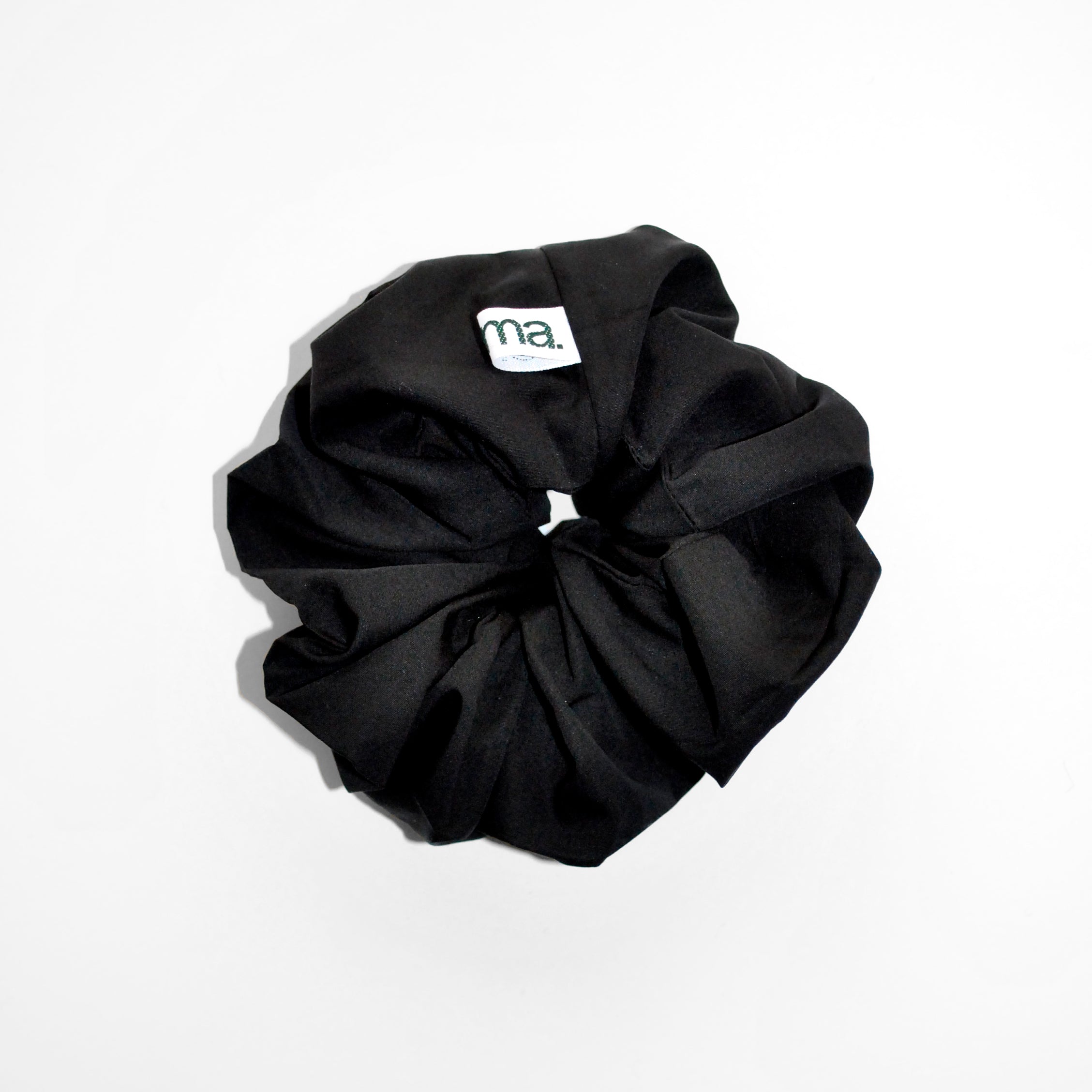 scrunchie 015 - black cotton poplin
